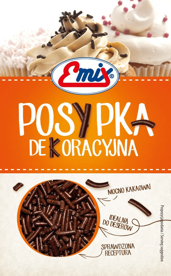 EMIX | SPRINKLES | Stærk kakao | 50 g