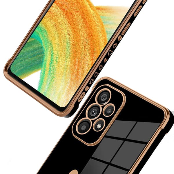 Etui til Samsung Galaxy A33 5G, Electro heart, sort