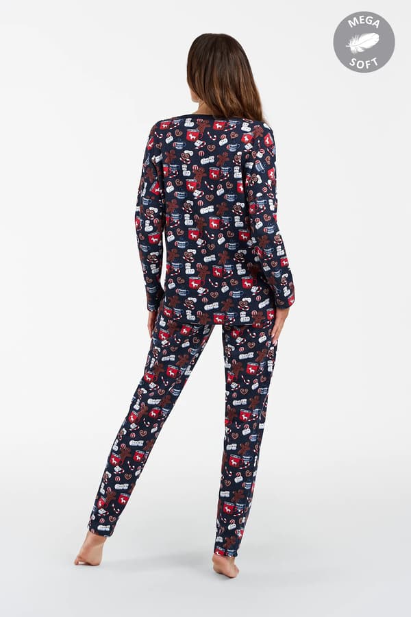 Cookies dampyjamas, långärmad, långbyxor, S