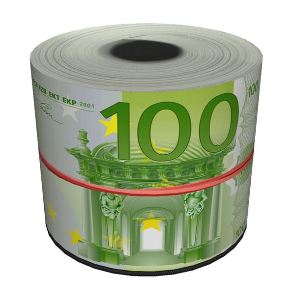 Rund dekorativ puf - EURO