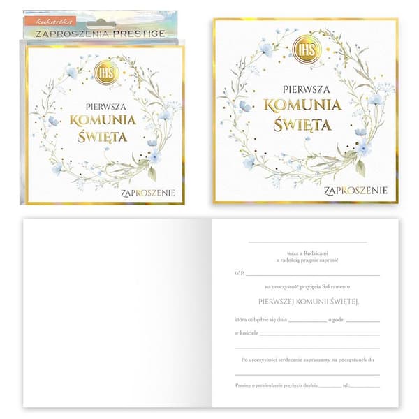 Invitation til første kommunion (5 stk.)