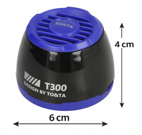 Trådlös Bluetooth-högtalare MP3 microSD LED Magnetisk BLÅ N65N