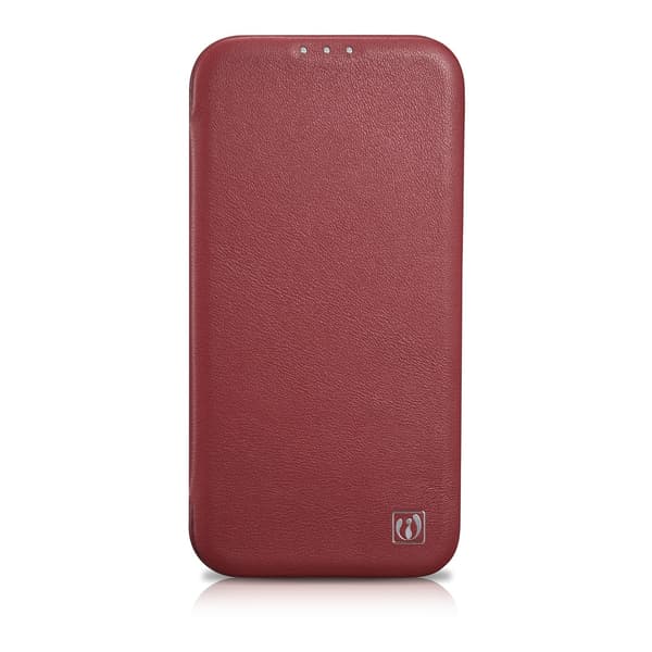 iPhone 14 Plus MagSafe CE Premium Læder Magnetisk Flip-etui Bordeaux
