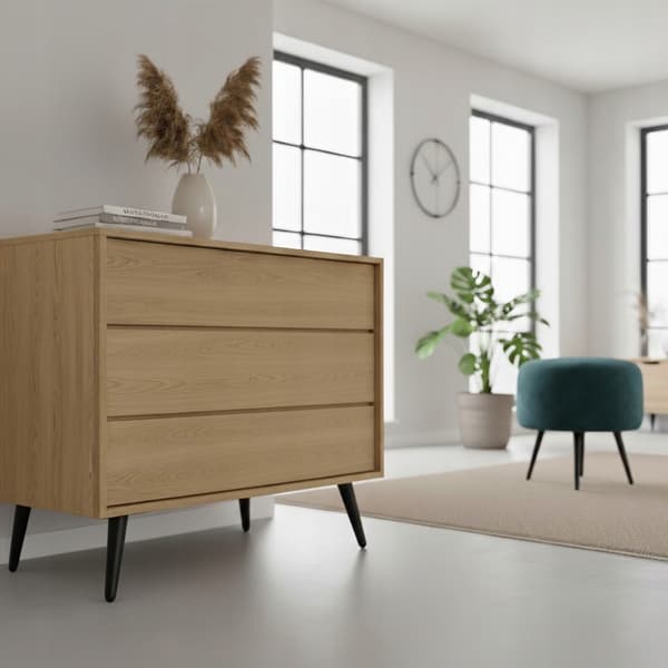 Møbelben til sovesofa sort MAT loft H230 skrå SL012S