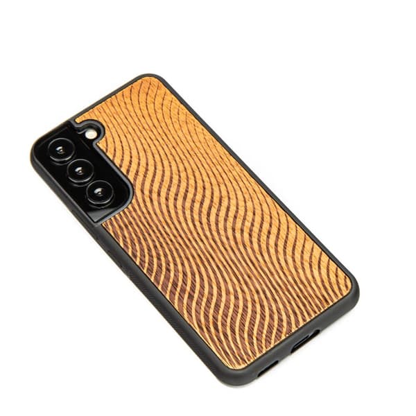 Træcover til Samsung Galaxy S22 WAVES MERBAU