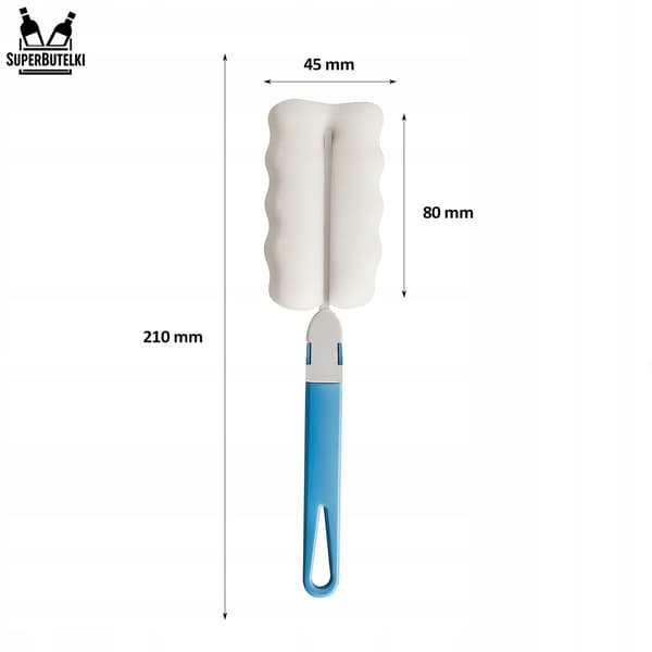 21 cm børste til vask af 120 ml krydderikrukker