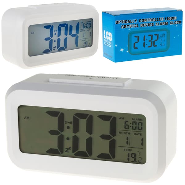 AP29 DIGITAL VÄCKARKLOCKA STOR LCD-TERMOMETER SKRIVBORDSKALENDER SNOOZE