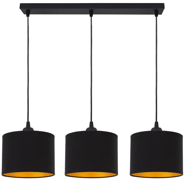 Tornado AM3P lampe sort-guld