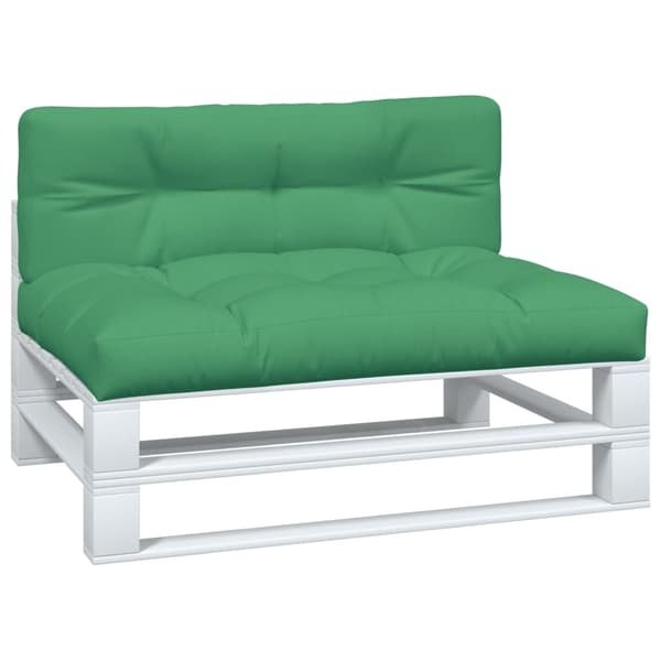 vidaXL Pallsoffkuddar, set om 2, gröna, tyg