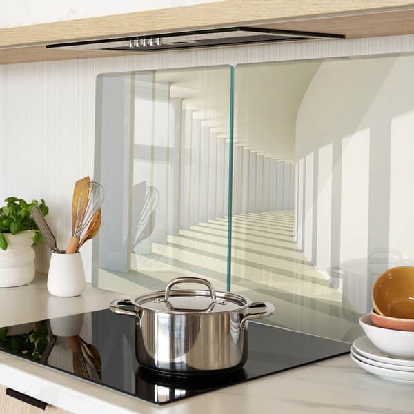 Dekorative glasplader til servering af snacks i korridor 2x40x52 cm