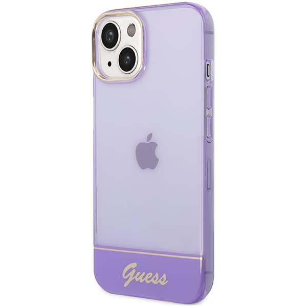 Guess Translucent Fodral till iPhone 14 Plus, Lila