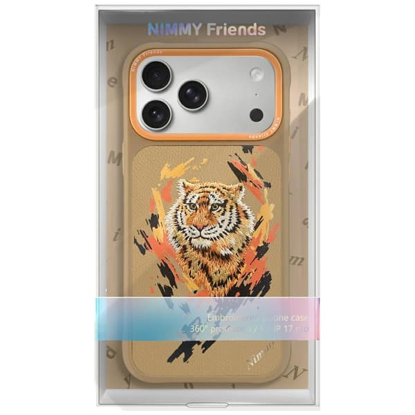 Nimmy Tiger MagSafe-etui til iPhone 17 Pro, lysebrun