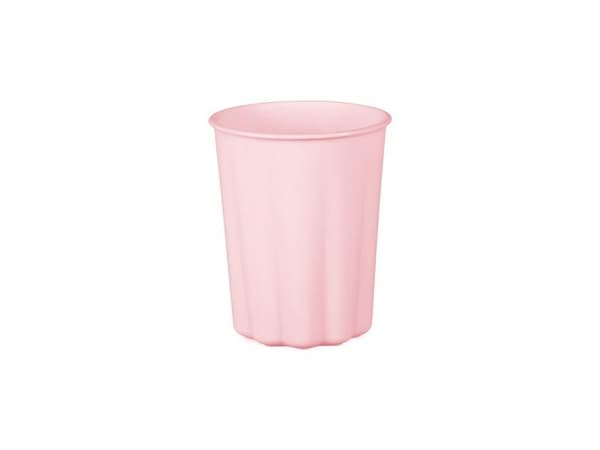 Lyserøde plastikkrus 220ml 4 stk.