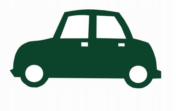 Børns dekorative vedhæng CAR rød