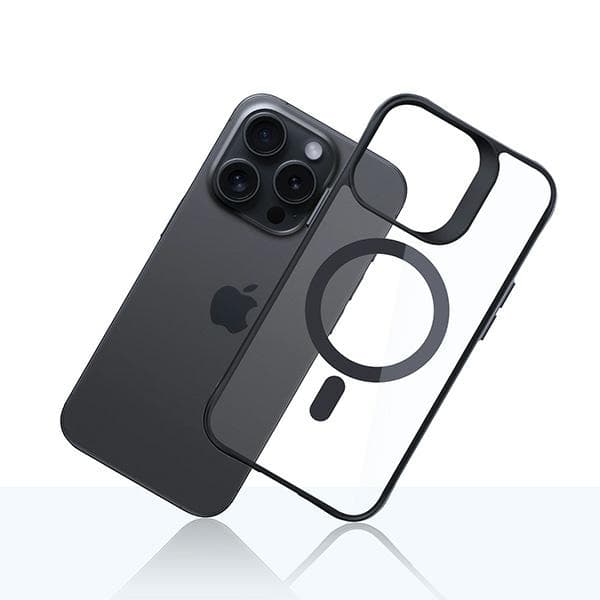3mk Satin Armor-cover MagSafe til iPhone 15 Pro Max, sort