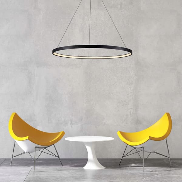 LED HÆNGELAMPE Light Prestige Ring 35W CCT Variabel Farve 66 cm Sort