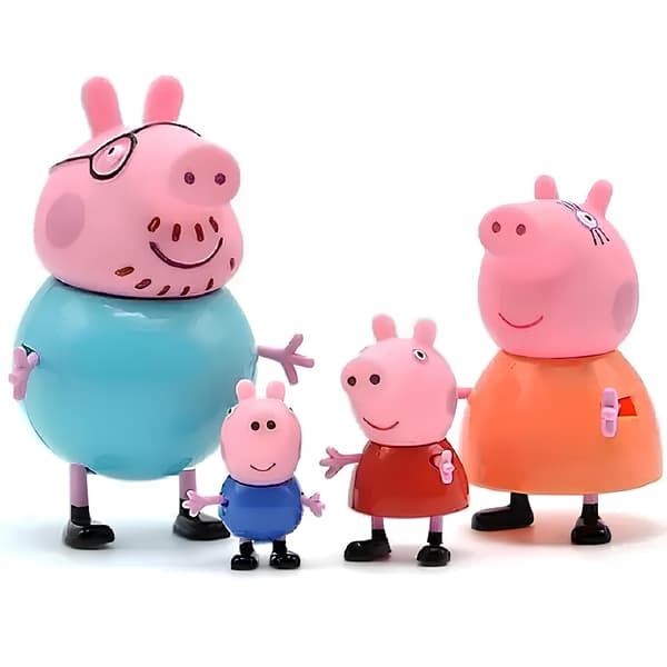 Set med 4 Peppa-figurer