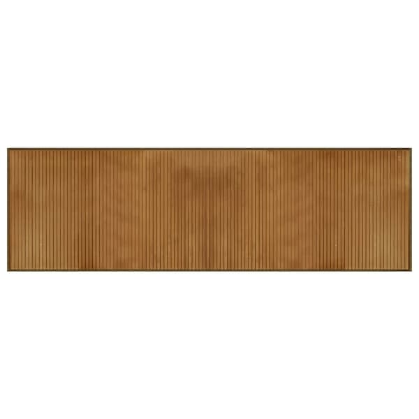 vidaXL Rektangulär matta, brun, 60x200 cm, bambu