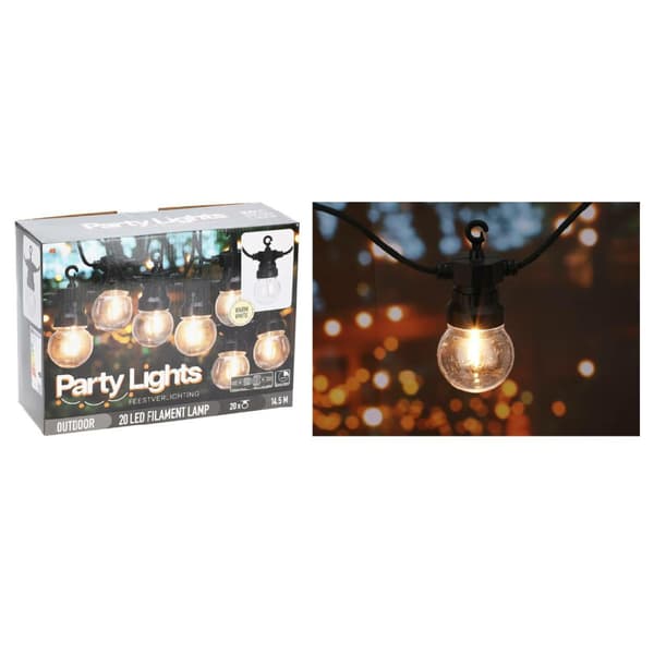 LED-lysgirlande med timer