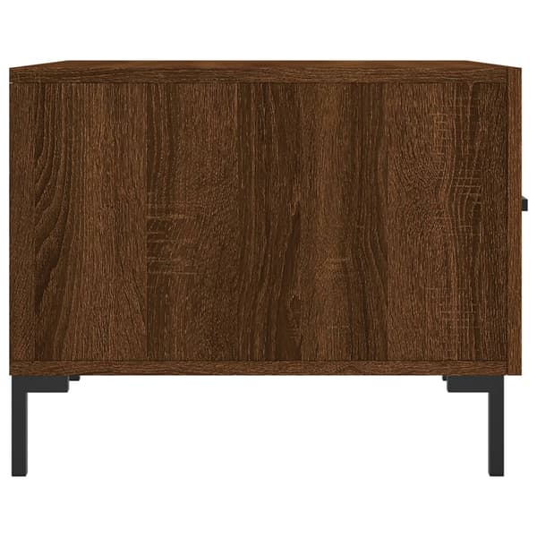 vidaXL sofabord brunt egetræ 50x50x40 cm