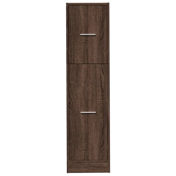 vidaXL apoteksskab brunt egetræ 30x41x118 cm