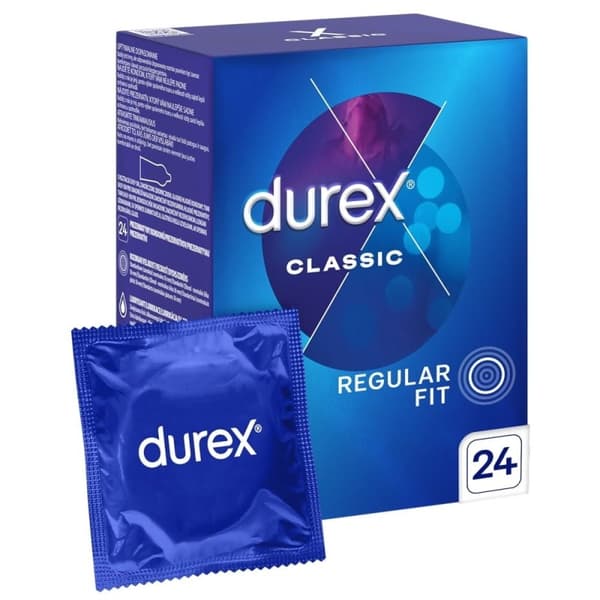 Durex-Classic Classic -kondomit 24 kpl.