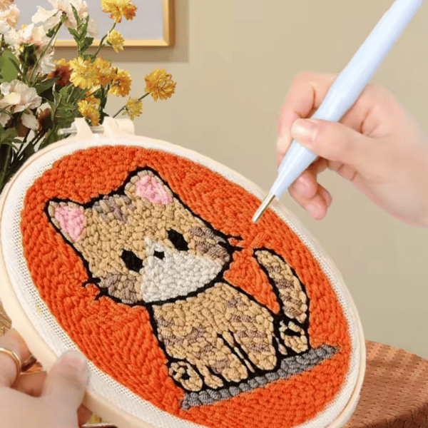 Broderiringmönster, kreativt DIY-kit