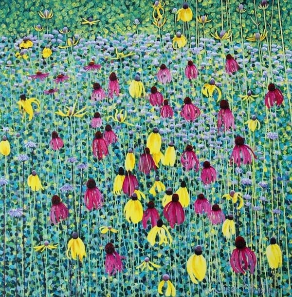 Prærieblomsterkort med kuvert