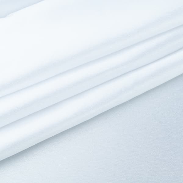 Hvidt satin crepe stof