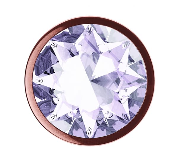 Analplugg Diamant Månsten Shine L Roséguld