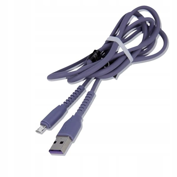 Maxlife USB - microUSB typ B laddningskabel 1 m lila