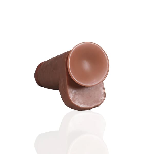 Extra tjock rak med kulor 23 cm - brun