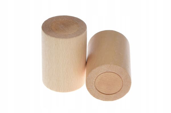 Gardinstångsändar Trägardinstångsändar Ø20 2 st Furu Cylinder