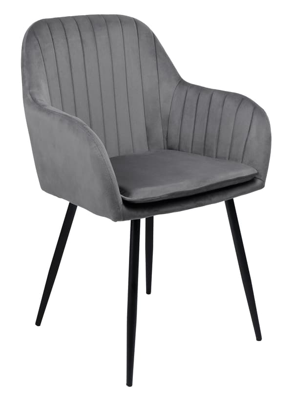 SEVILLA VELVET grafit sammetsstol
