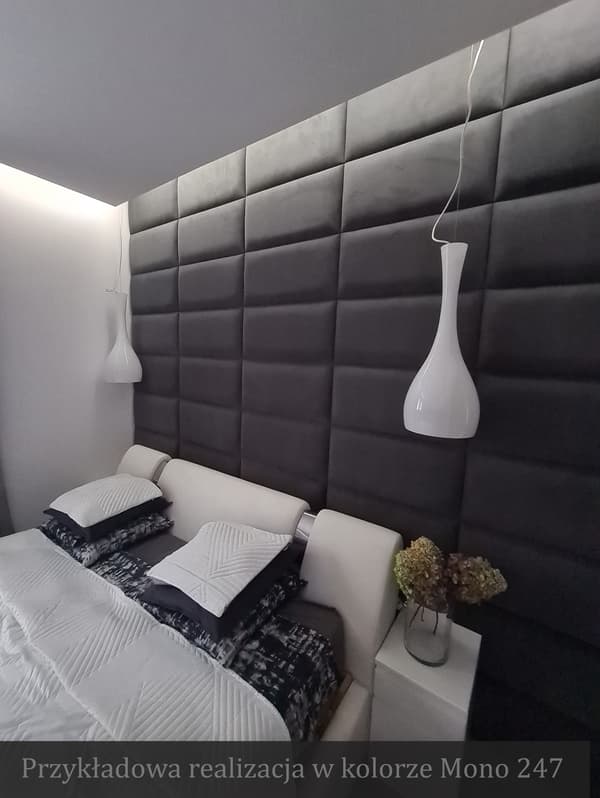 Klädd panel 70x40 Mono 247 (Mörkgrå)