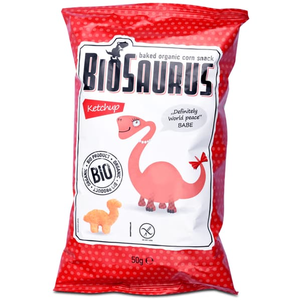 McLloyd's BioSaurus gluteenittomat luomuketsuppilastut - 50 g