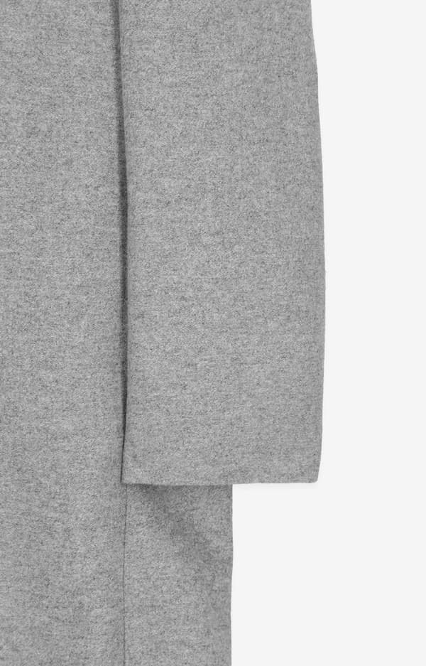 Slim fit-kappa med återvunnen ull 52