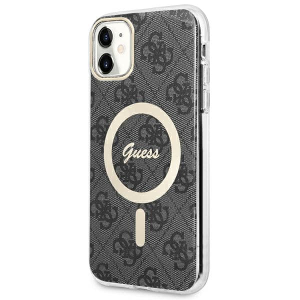 Guess IML 4G MagSafe-etui til iPhone 11, sort