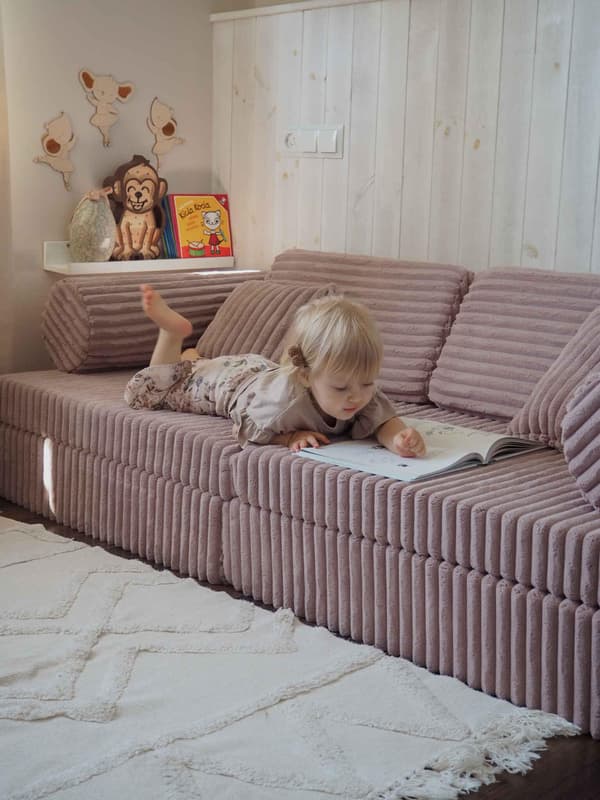 Stor rulle til Waffle Sofa, Lyserød