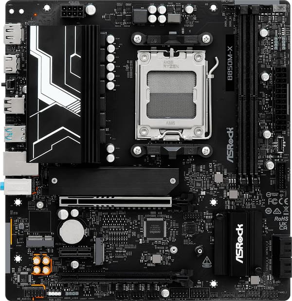 ASRock B850M-X R2.0 moderkort (sAM5, AMD B850, PCI-Ex16)