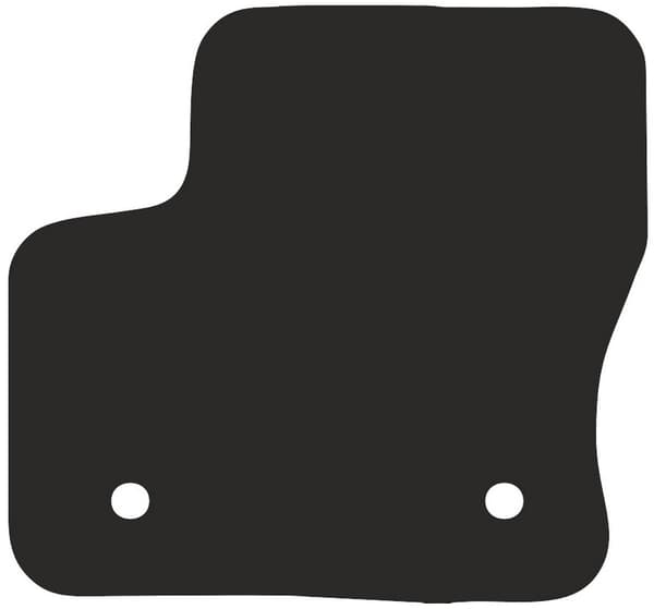 polyamid førermåtte til: Ford Transit Connect varevogn 2013-2017 gummibelagt førermåtte
