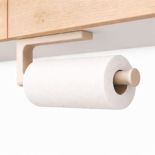 Papirhåndklædeholder til underskab, beige, ingen boring nødvendig