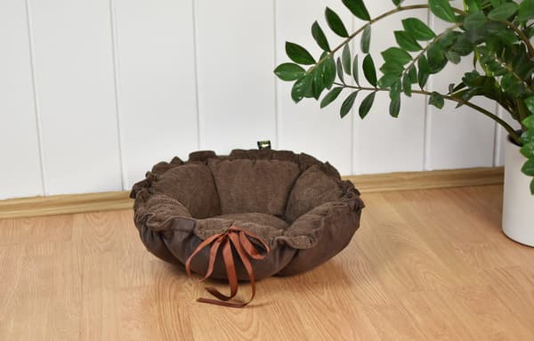 DAISY seng brun + brun struktur 65 cm