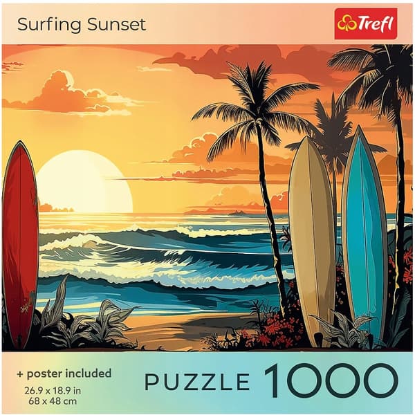 PALAPELI 1000 USA KOKELMA SURFFAA AURINGONLASKU 99293