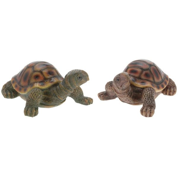Trädgårdsfigur sköldpadda Set om 2