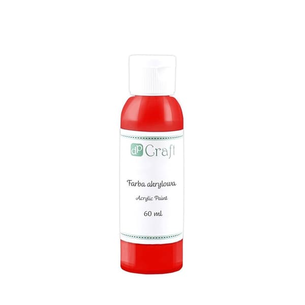 Rød akrylmaling 60 ml