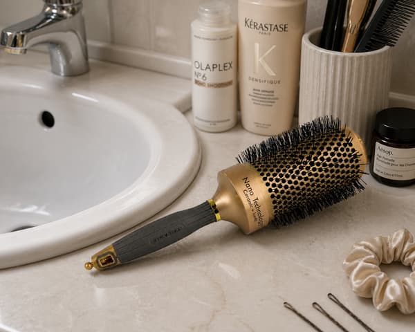 Keramisk termisk borste för styling med jonisering 80 mm NANO TECHNO