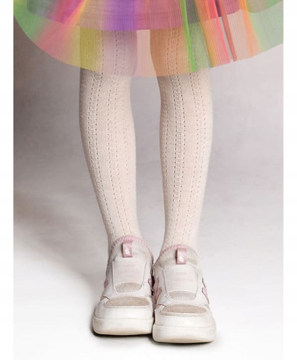 YO! BOMULDS STRØMPEKØDDER MØNSTER varm BEIGE 104/110 £027B