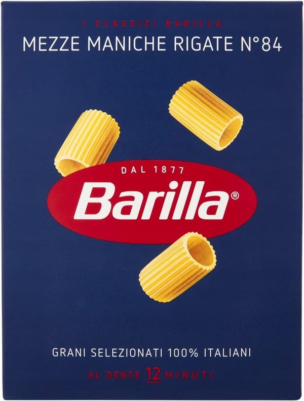 Mezze Maniche Rigate n84 500g - Barilla