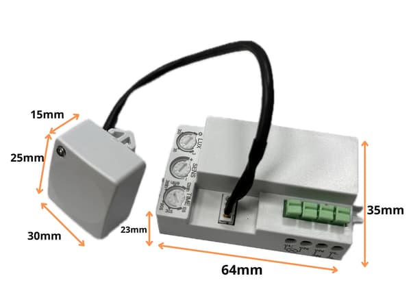 Mikrobølgeovnsbevægelsessensor Væg-loftssensor 23 cm kabel